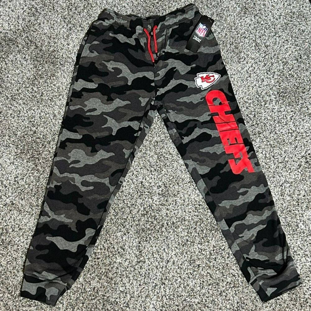 Boy Large14/16  Sweatpants NFL Team Apparel Kansas City Chiefs Black NWT H6